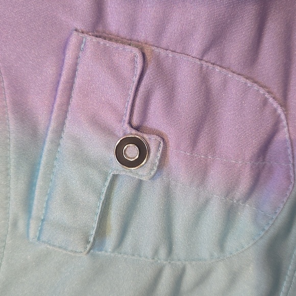 Jamie Sadock Unique Multi-Color Pastel Ombre Leisure Skort with Zipper Pockets - Picture 3 of 10